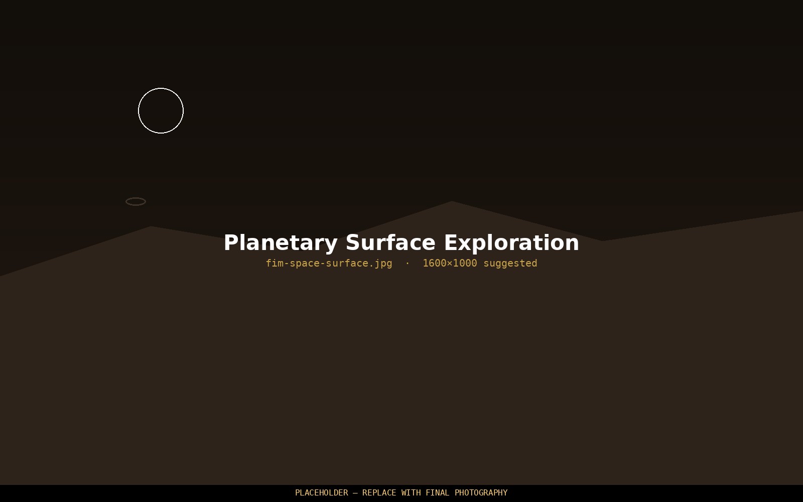 Exploration on a planetary surface