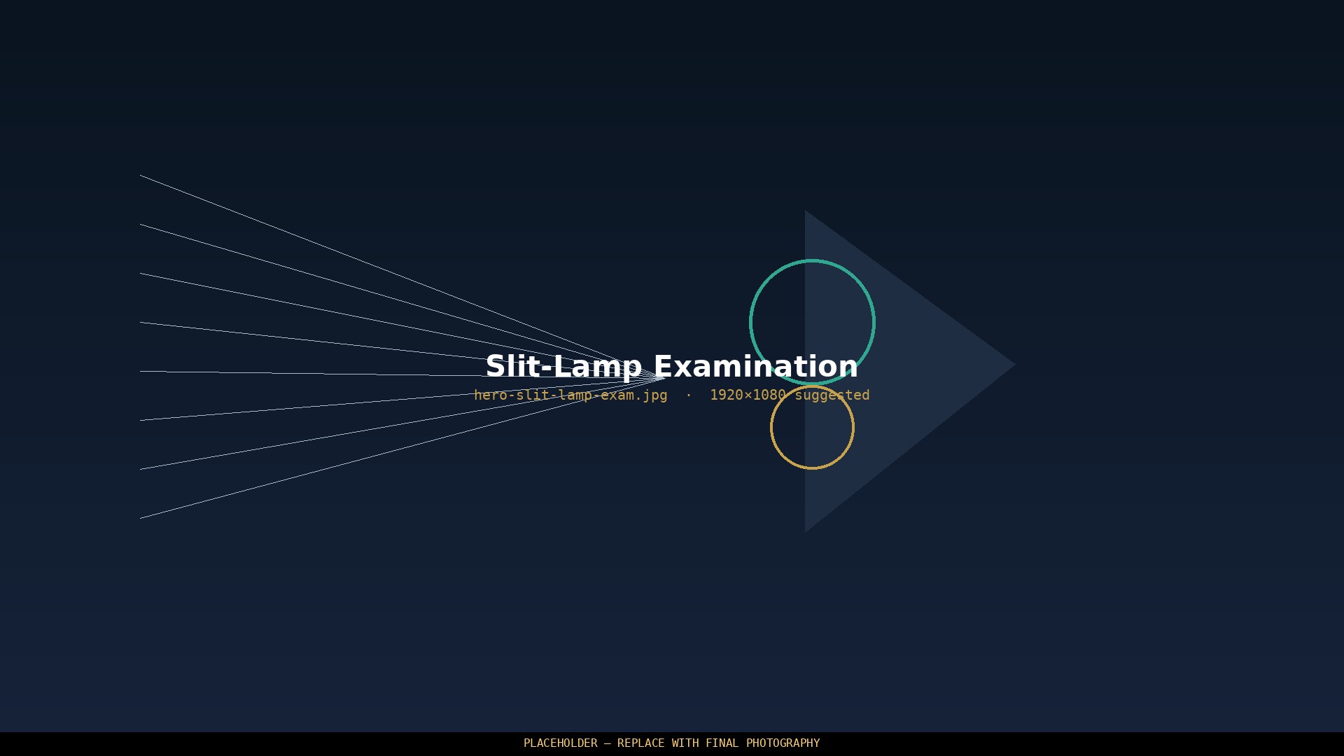 Slit lamp eye examination